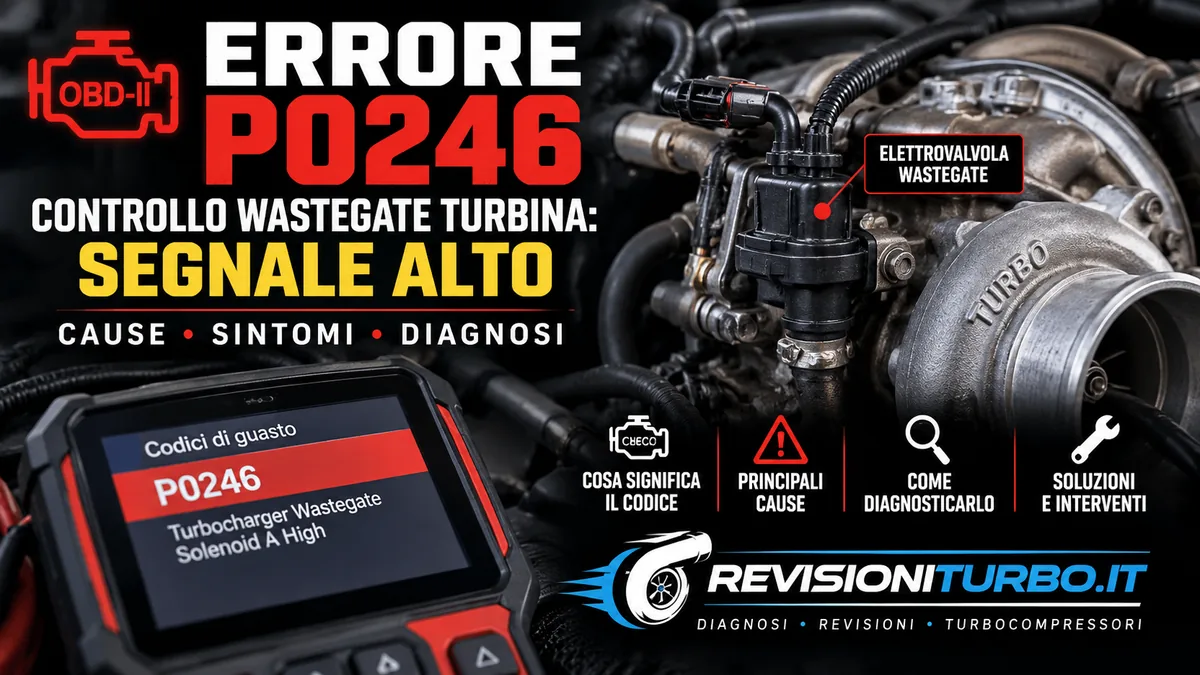 Errore P0246 wastegate segnale alto cause sintomi e soluzioni